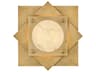 Claude Heritage Brass Geometric Flush Mount