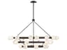 Selene 36-Light Black Oxide Globe Tiered Chandelier
