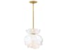 Fantine 6-Light Unlacquered Brass Pendant
