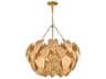 Camille 10-Light Distressed Brass Chandelier