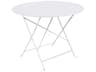 Floreal Steel Round Umbrella Hole Dining Table