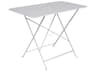 Bistro Steel Rectangular Umbrella Hole Dining Table