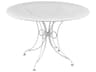 1900 Steel Round Umbrella Hole Dining Table