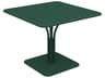 Luxembourg Aluminum Square Umbrella Hole Dining Table