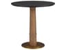 Provence Round Wood Sandstone Midnight Dining Table