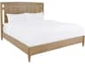 Monogram Natural Oak Wood Queen Platform Bed