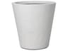 Thayer White Concrete Planter