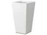 Thayer Textured White Concrete Planter
