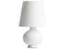 LED White Glass Table Lamp