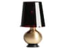 Brass Black Glass Table Lamp