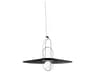 Setareh Glossy Black Glass LED Globe Pendant