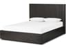 Bina Leo Black Oak Wood Queen Platform Bed