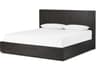Bina Leo Black Oak Wood King Platform Bed