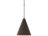 Hutton 1-Light Matte Black Plaster Antiqued Iron Pendant