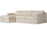 Helm Hampton 2 - Piece Beige Upholstered Sectional Sofa with LAF Chaise