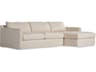 Helm Hampton 2 - Piece Beige Upholstered Sectional Sofa with RAF Chaise
