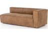 Carnegie Nolita RAF Natural Washed Sand Weathered Ash Brown Leather Sofa