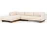 Kensington Everly 2 - Piece Sectional Irving Taupe Antique Cocoa Cream Upholstered Sofa with LAF Chaise