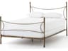 Westwood Bed King Antique Brass Sculptural Iron Frame