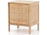 Sydney Nightstand in Natural Mango with Woven Cane