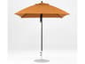Frankford Monterey Custom Fiberglass Market 7.5 Foot Square Pulley Lift Outdoor Umbrella