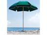 Frankford Quick Ship Avalon Fiberglass Beach 6.5 Foot Hexagon Manual Lift Outdoor Patio Umbrella
