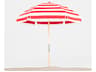 Emerald Beach 6.5 Foot Hexagon Manual Lift Outdoor Patio Umbrella