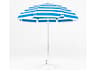 Frankford Catalina Fiberglass 7.5 Foot Octagon Manual Lift Outdoor Umbrella - Special Order Striped Fabric