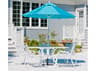 Frankford Quick Ship Monterey Market Fiberglass 7.5 Foot Octagon Crank Outdoor Patio Umbrella
