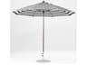 Frankford Monterey Market Fiberglass 11 Foot Octagon Crank Non Tilt Outdoor Umbrella - Special Order Striped Fabric