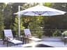 Frankford Aurora Premium Cantilever Aluminum Matte Silver 11 Foot Octagon Crank Lift Outdoor Umbrella