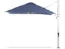 Frankford Aurora Custom Cantilever Fiberglass Brushed Silver 10 Foot Square Crank Lift Infinity Tilt Outdoor Patio Umbrella