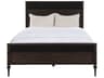 Andrea Dark Stained Oak Brown Wood Queen Panel Bed