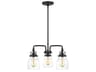Belton 3-Light Midnight Black Glass Chandelier