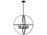 Alturas 5-Light Midnight Black Glass Globe Chandelier