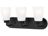 Kerrville 3-Light Midnight Black Vanity Light