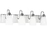 Seville 4-Light Chrome Glass Vanity Light