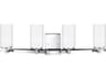 Alturas 4-Light Chrome Glass Vanity Light