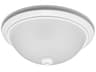 Geary 3-Light White Glass Bowl Flush Mount