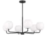 Rory 6-Light Midnight Black Globe Chandelier