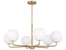 Rory 6-Light Satin Bronze Globe Chandelier