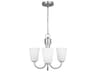 Miles 3-Light Brushed Nickel Bell Chandelier