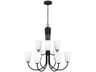 Miles 9-Light Midnight Black Bell Chandelier