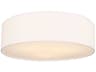 Larson 3-Light Matte White Round Flush Mount