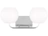 Rory 2-Light Chrome Vanity Light