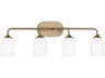 Emile 4-Light Satin Bronze Vanity Light
