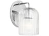 Eisele 1-Light Chrome Nickel Wall Sconce