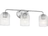 Eisele 3-Light Brushed Nickel Vanity Light