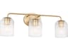 Eisele 3-Light Satin Brass Vanity Light