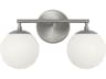 Nube 2-Light Brushed Nickel Vanity Light